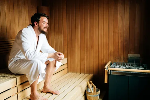 Area sauna del percorso